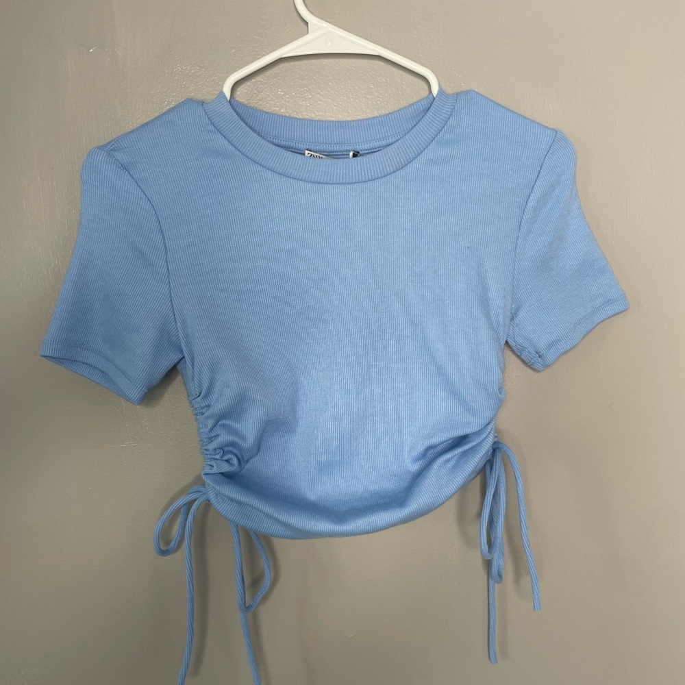 New With Tags Zara Side Cinch Tee